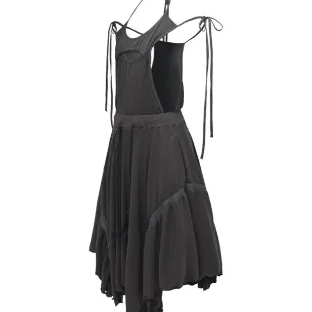 [BUNJANG] OHOS Overalls Flare Skirt Dress / 급처 오호스 오버롤 플레어 스커트 원피스