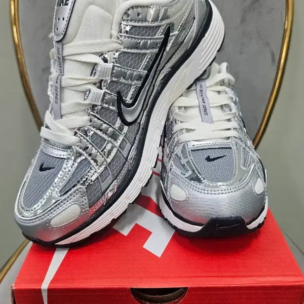 [BUNJANG] P6000 Silver/White Sneakers (Size 235/245) / 나 이 키 P6000