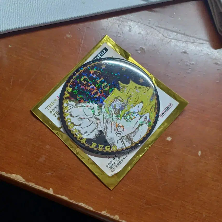 [BUNJANG] Jojo's Bizarre Adventure Pannacotta Fugo Hologram Can Badge / 최종할인)죠죠 월드 홀로그램 캔뱃지 판나코타 푸고 판나코타 후고