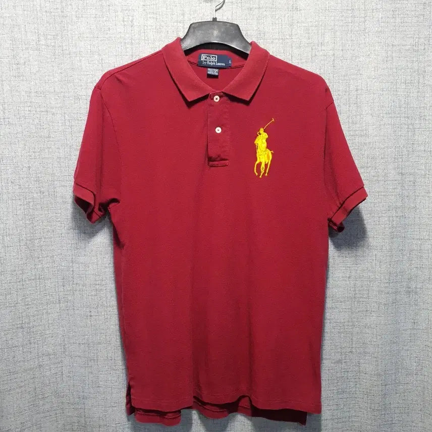 [BUNJANG] Polo Ralph Lauren Big Pony T-Shirt Red L / 폴로 랄프로렌 빅포니 반팔 카라티 레드 L