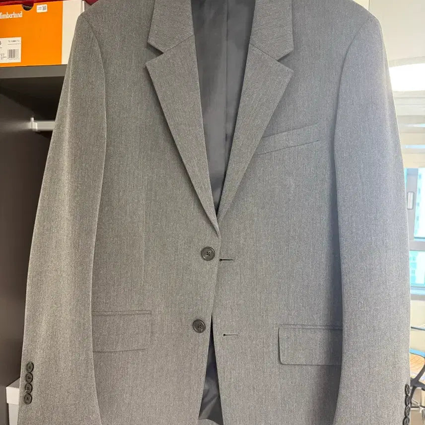 [BUNJANG] Musinsa Standard Oversized Blazer (Medium Grey) / 무신사스탠다드 오버사이즈 블레이저 (미디엄그레이)
