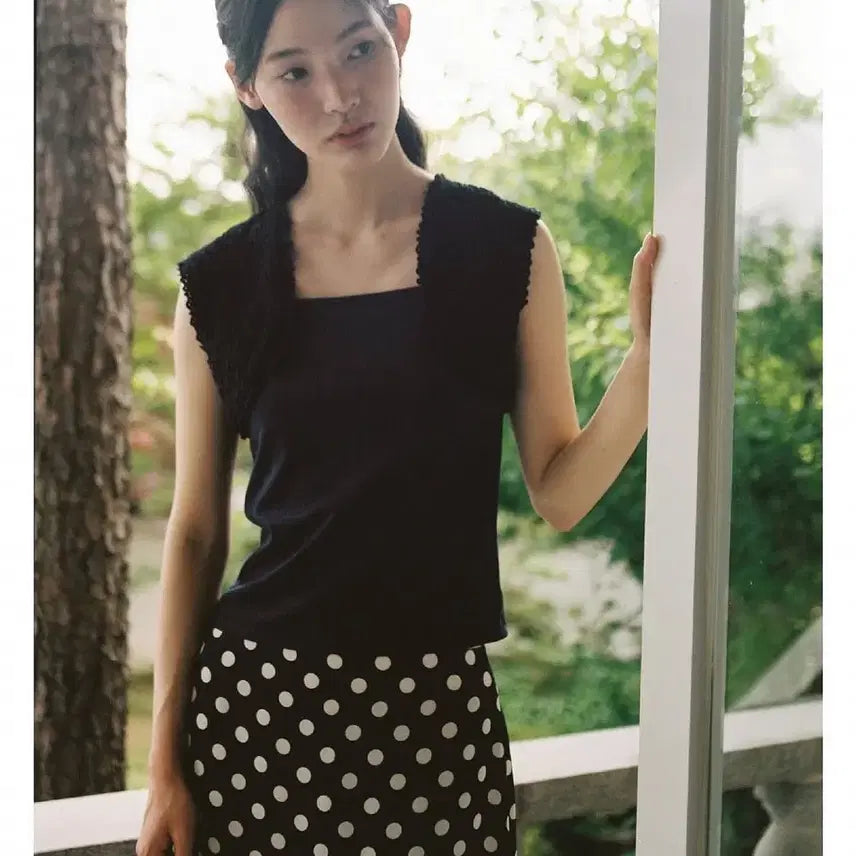[BUNJANG] PIBSPIBS Layered Sleeveless Top / 피브스피브스 레이어드 슬리브리스