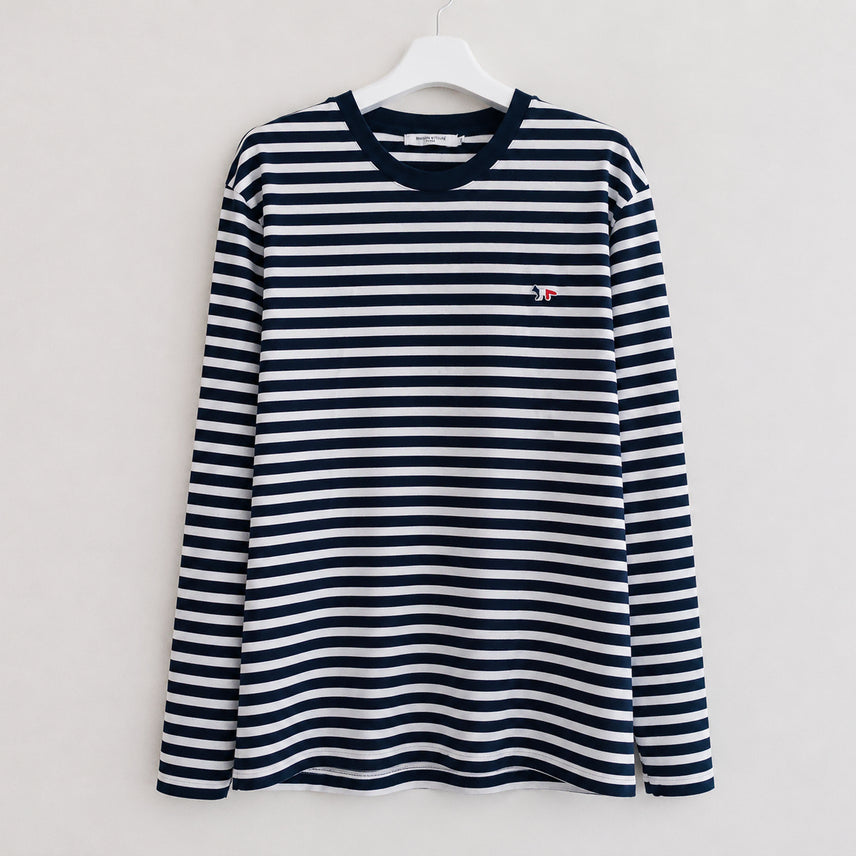 [BUNJANG] Maison Kitsuné Tricolor Fox Long Sleeve T-Shirt FU00115KJ0044 / [중고O] 메종키츠네 긴팔 티셔츠 트리컬러 폭스 FU00115KJ0044