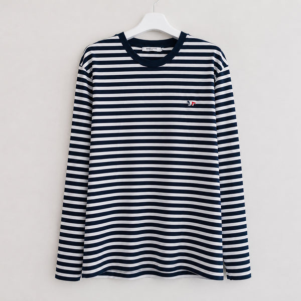 [BUNJANG] Maison Kitsuné Tricolor Fox Long Sleeve T-Shirt FU00115KJ0044 / [중고O] 메종키츠네 긴팔 티셔츠 트리컬러 폭스 FU00115KJ0044
