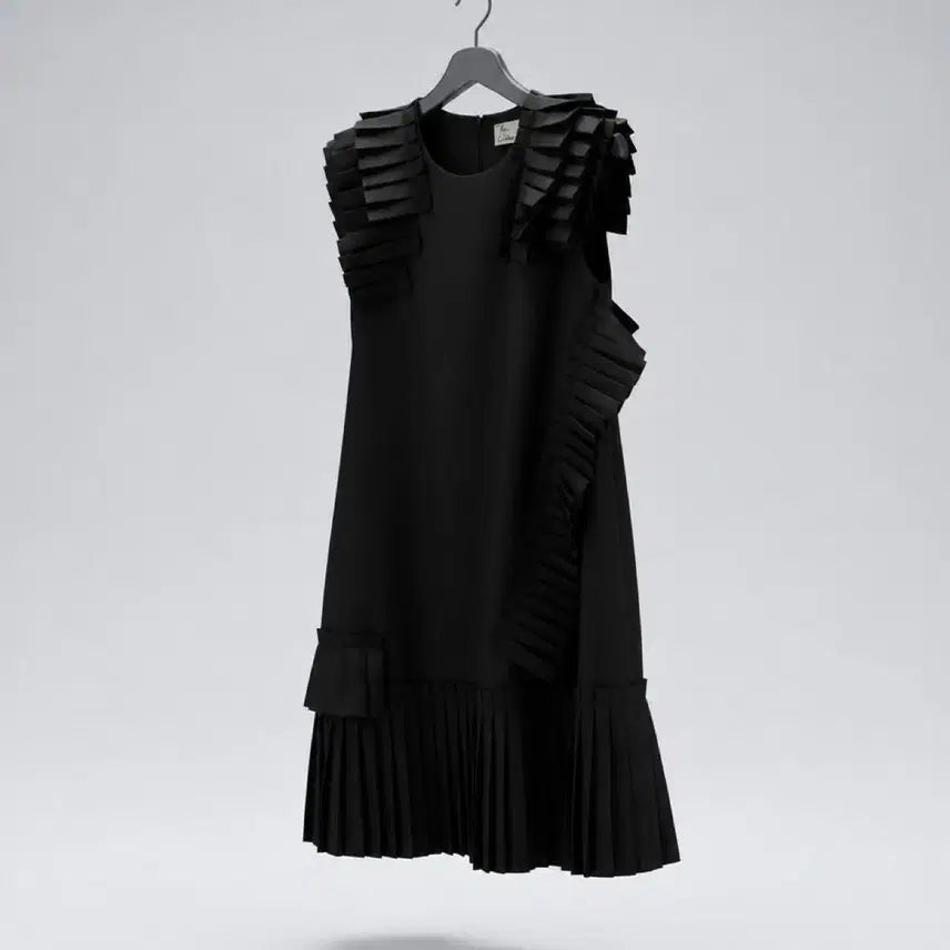 [BUNJANG] Women's Fashion Frill Sleeveless Dress / 여성F/ 텍새 31패션 프릴 민소매원피스