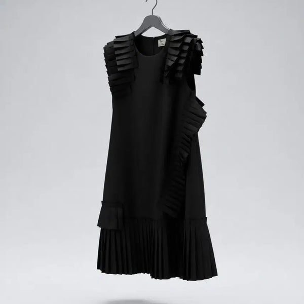 [BUNJANG] Women's Fashion Frill Sleeveless Dress / 여성F/ 텍새 31패션 프릴 민소매원피스