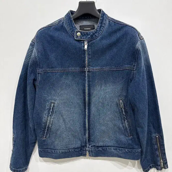 [BUNJANG] Musinsa Standard Denim Racer Jacket / [M] 무신사 스탠다드 데님 레이서 자켓