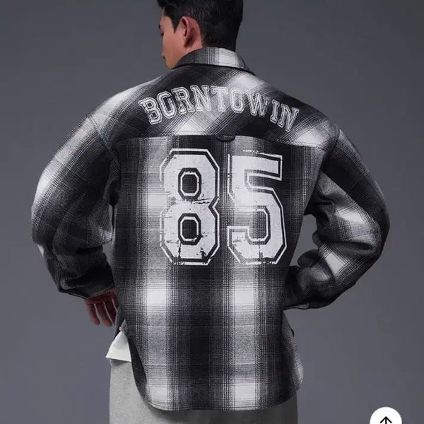 [BUNJANG] Born to Win 26ss Flannel Check Shirt Jacket / 본투윈 26ss 플란넬 체크 셔츠 자켓