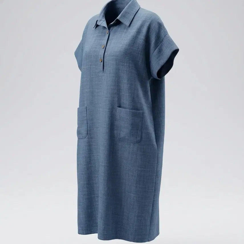 [BUNJANG] Pink Pig Balloon Fit Pique Dress Women's / 여성F/ 핑크피그 벌룬핏 피케원피스