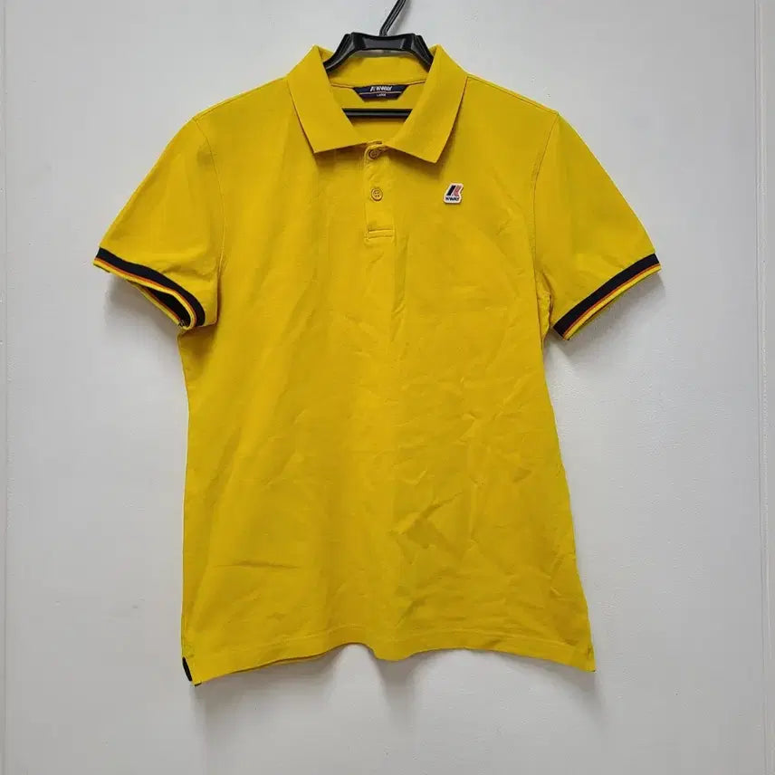 [BUNJANG] K-Way Yellow Collar T-Shirt Size 100 / 까웨이 카라티 100
