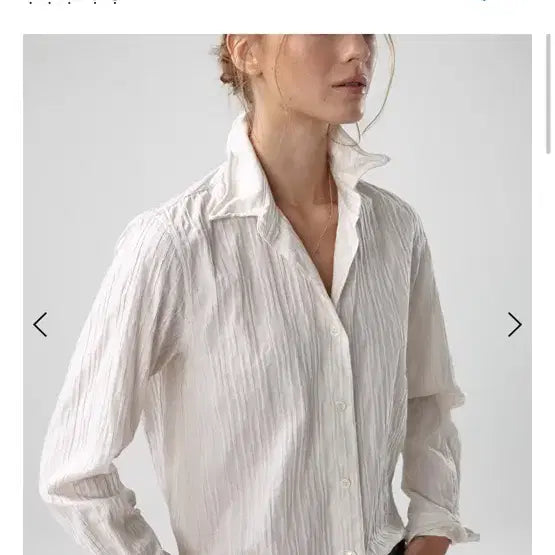 [BUNJANG] E.LANZ WIRE CREASED COTTON SHIRT / 이안조 WIRE CREASED COTTON SHIRT