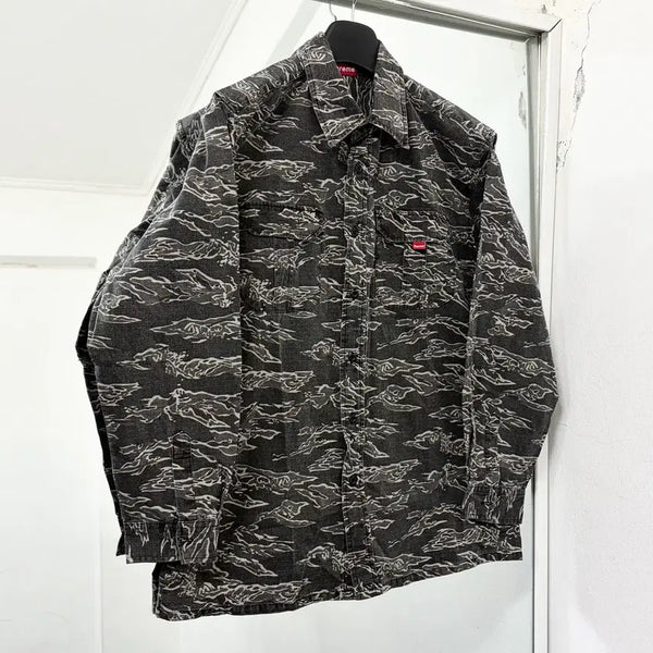 [BUNJANG] Supreme 90s Tiger Camo Shirt Jacket / (데드스탁) 슈프림 90s 타이거 카모 셔츠 자켓