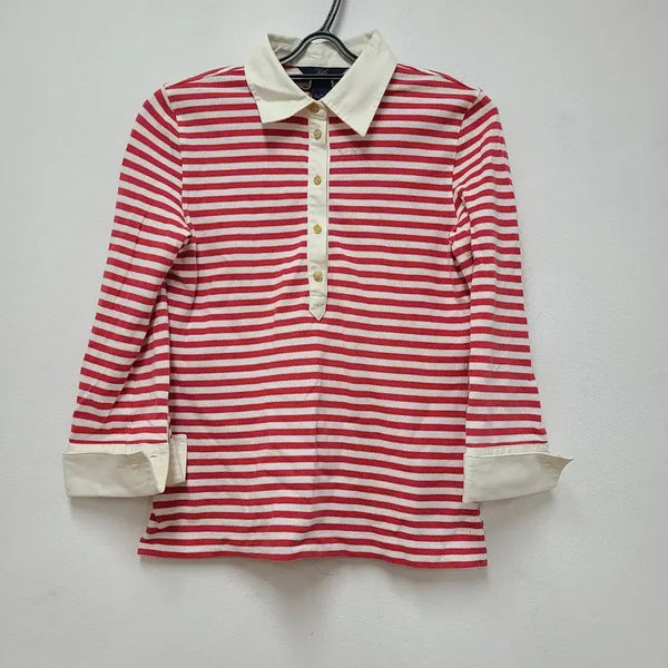 [BUNJANG] Brooks Brothers Women's 3/4 Sleeve Stripe Shirt / 브룩스브라더스 카라 7부티 55