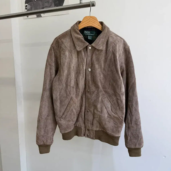 [BUNJANG] Polo Ralph Lauren Suede Leather Jacket / POLO RALPH LAUREN 스웨이드 레더 자켓