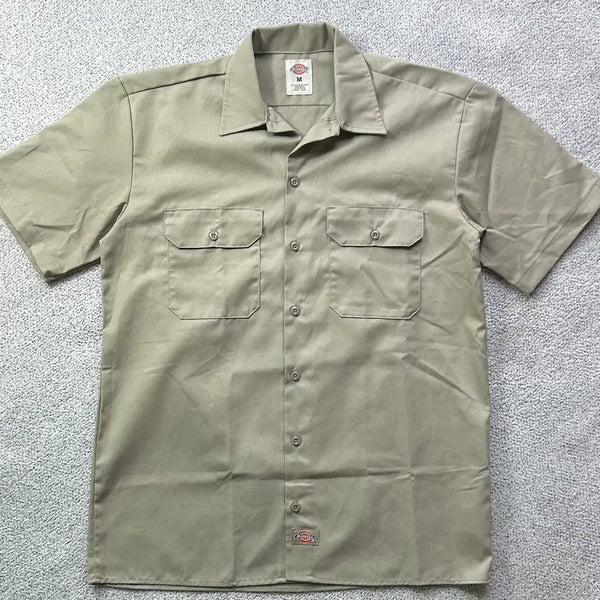[BUNJANG] Dickies Beige Work Pocket Half Shirt M / 디키즈 포켓 베이지 워크 하프 셔츠 M 한국 100