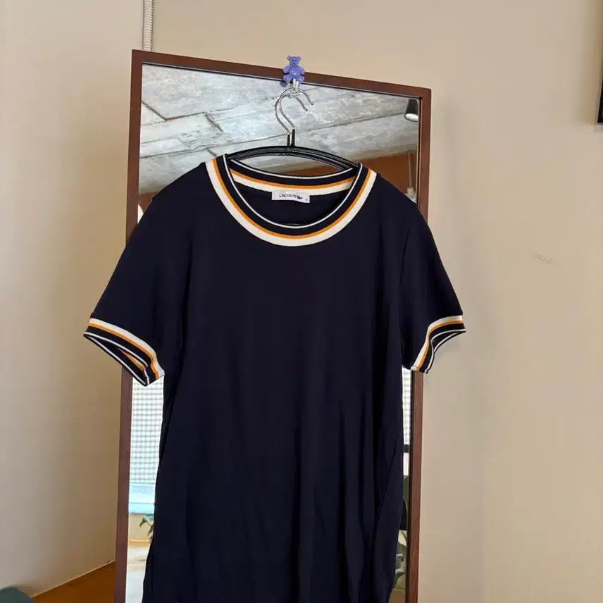 [BUNJANG] Lacoste Navy Short Sleeve T-Shirt / 라코스테 네이비 반팔