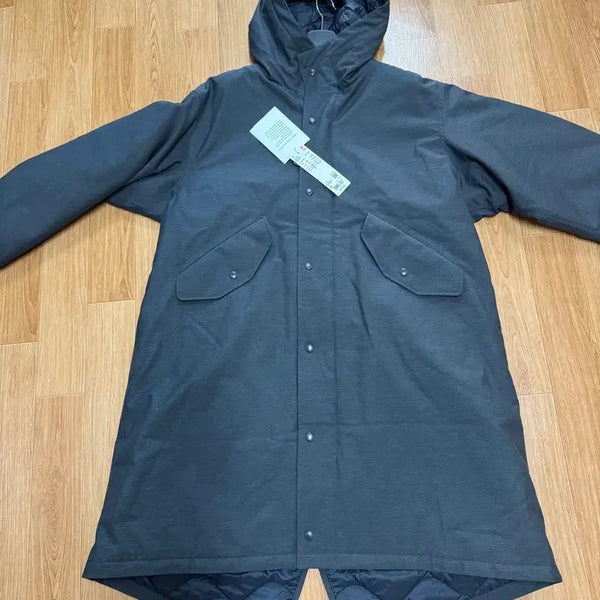 [BUNJANG] Uniqlo x Engineered Garments Pufftech Hooded Coat Dark Gray (US L) / 유니클로X엔가 퍼프텍 후드코트 다크그레이(US L, 한국XL, 새상품)