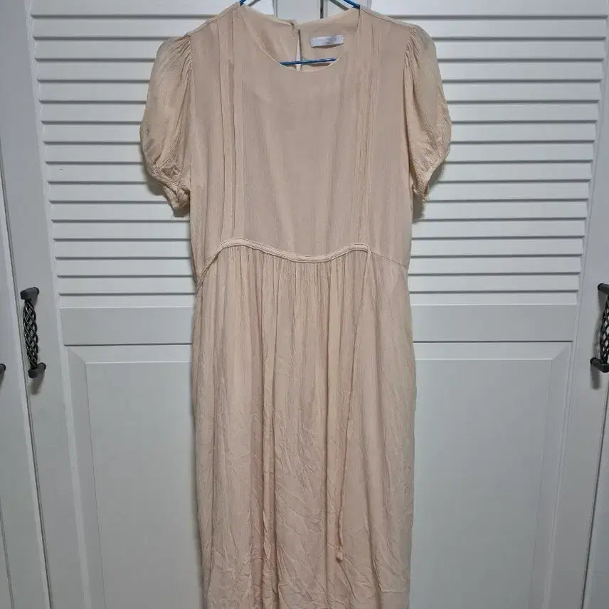 [BUNJANG] Ruffle Chest Strap Long Dress / 가슴끈 셔링 롱원피스