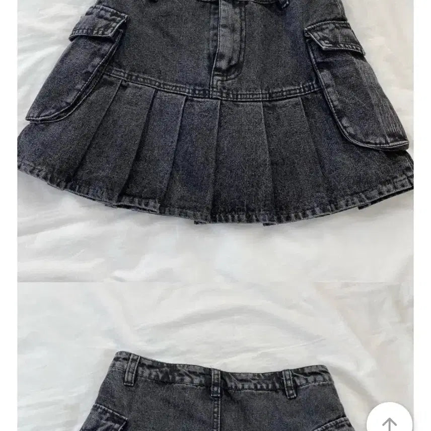[BUNJANG] High Teen Pocket Denim Skirt / 하이틴 포켓 속바지 힙 스커트
