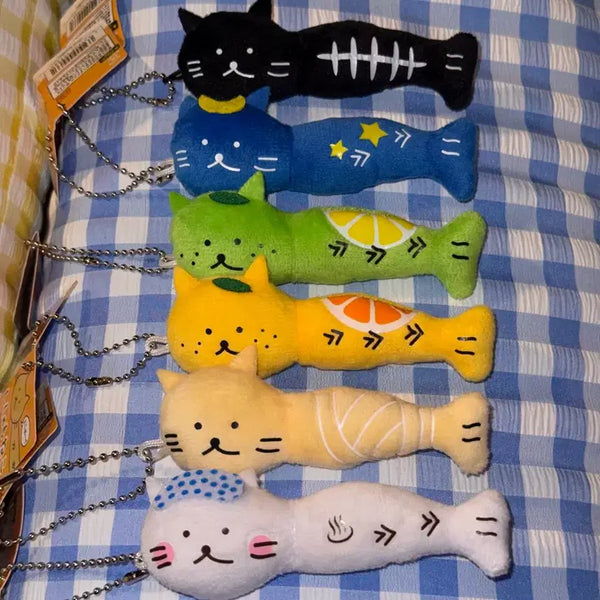 [BUNJANG] Shishamo neko Cat Yukio Doll Keyring / [급처!] 시샤모네코 고양이 유키오 인형 키링 고전문구일본가챠쿠지산리오리락쿠마네코냥