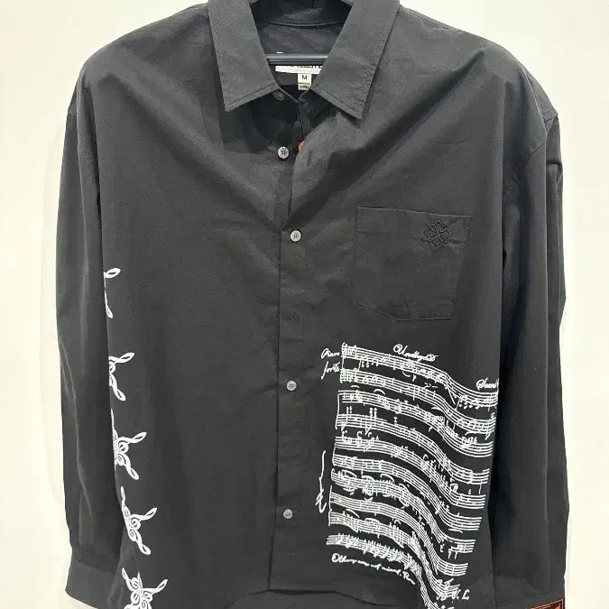 [BUNJANG] UNALLOYED Sheet Music Shirt / [M] 어널로이드 시트 뮤직 셔츠