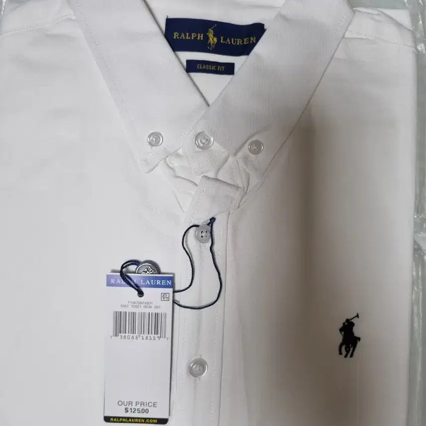 [BUNJANG] Polo Ralph Lauren Classic Fit Shirt (Black/White) / 폴로 셔츠 S, M