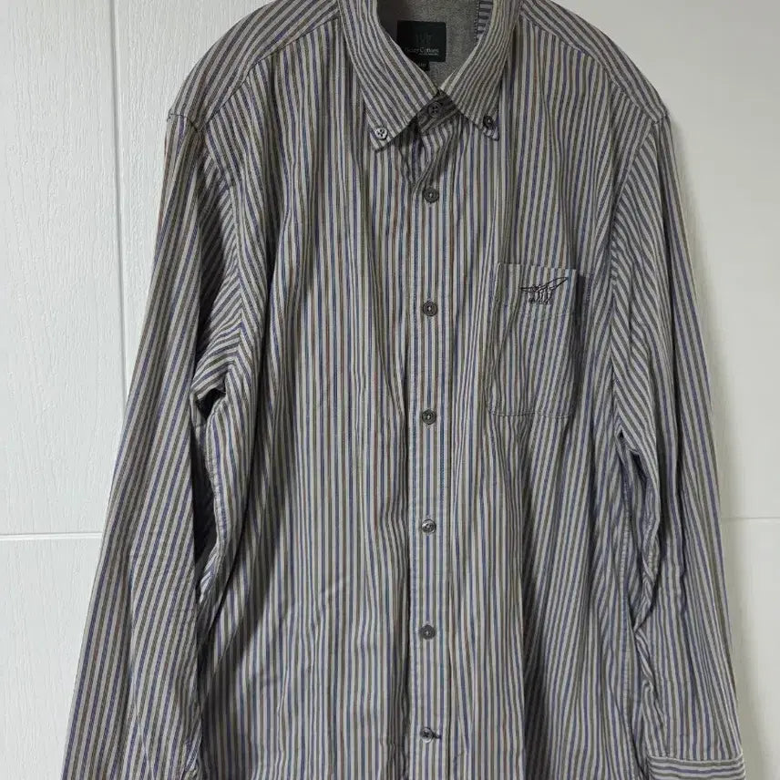 [BUNJANG] Henry Cotton's Striped Shirt / 헨리코튼 스트라이프 셔츠