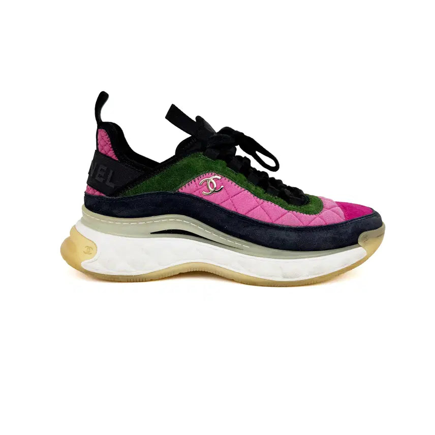 [BUNJANG] Chanel Mixed Fiber Women's Sneakers G38501 (Size 37.5) / [37.5]샤넬 믹스드파이버 여성 스니커즈 G38501