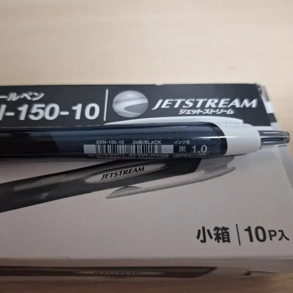 [BUNJANG] Jetstream 1.0mm Black Ballpoint Pen (Box of 10) / 제트스트림 1.0mm 검정색 판매합니다.
