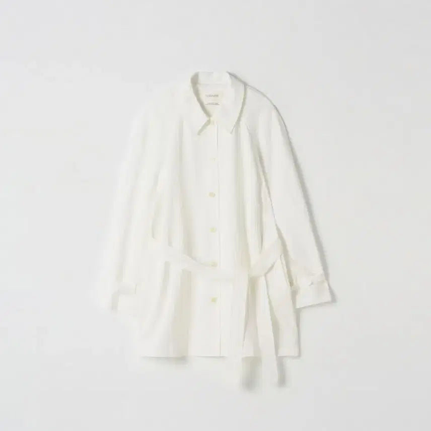 [BUNJANG] Noir Nine Trench Coat White / (새상품) 누아르나인 트렌치 코트 화이트