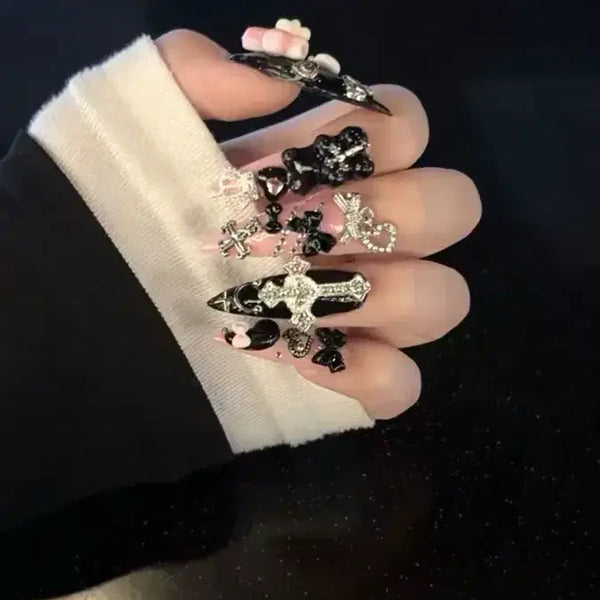 [BUNJANG] Handmade Landmine Kei Custom Nail Tips / 양산형지뢰계수제네일팁