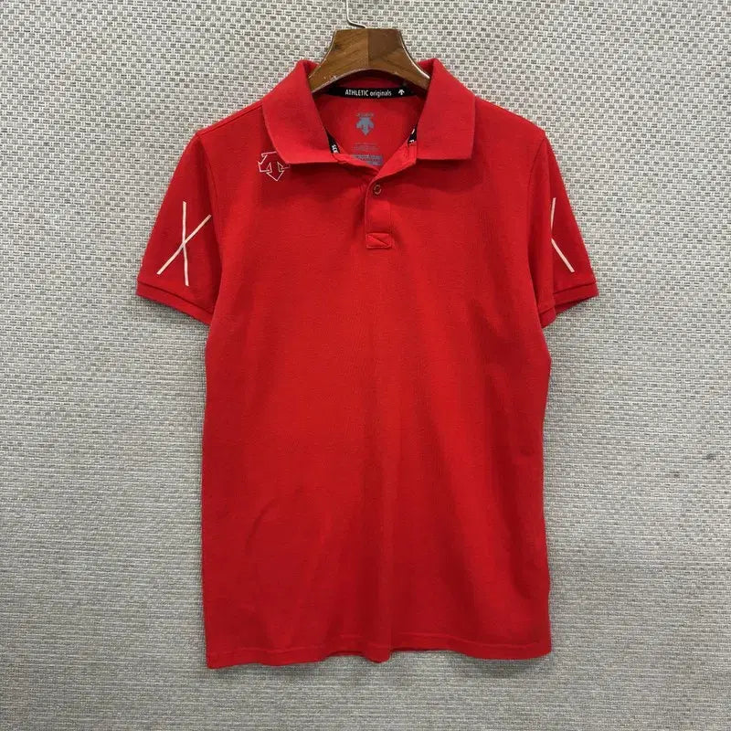 [BUNJANG] Descente Short Sleeve Polo T-Shirt M / 데상트 반팔카라티 M D04915