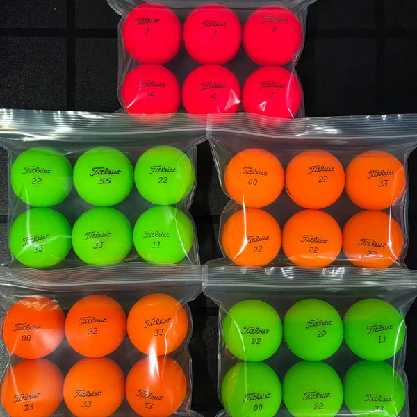 [BUNJANG] Titleist A-Grade Matte Color Used Golf Balls (30-Count) / 타이틀리스트 A급 무광 컬러 로스트볼 30구 중고골프공 -무료배송-
