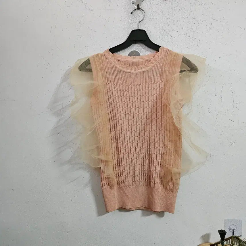 [BUNJANG] Lovely Frill Knit Top / 러블리 프릴 니트 탑