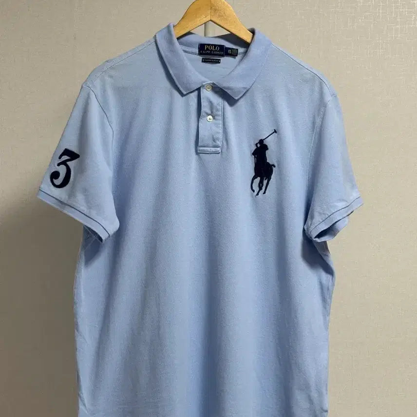 [BUNJANG] Polo Ralph Lauren Big Pony Sky Blue T-Shirt / [XXL]폴로 랄프로렌 빅포니 스카이블루