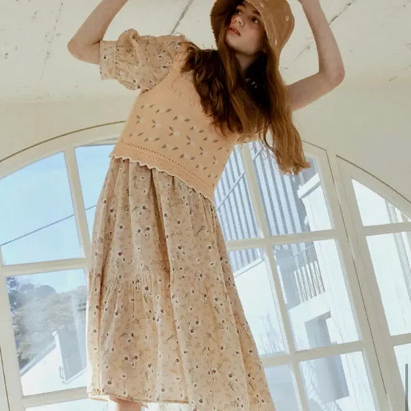 [BUNJANG] Thursday Island Floral Puff Dress / 써스데이아일랜드 플라워 퍼프원피스