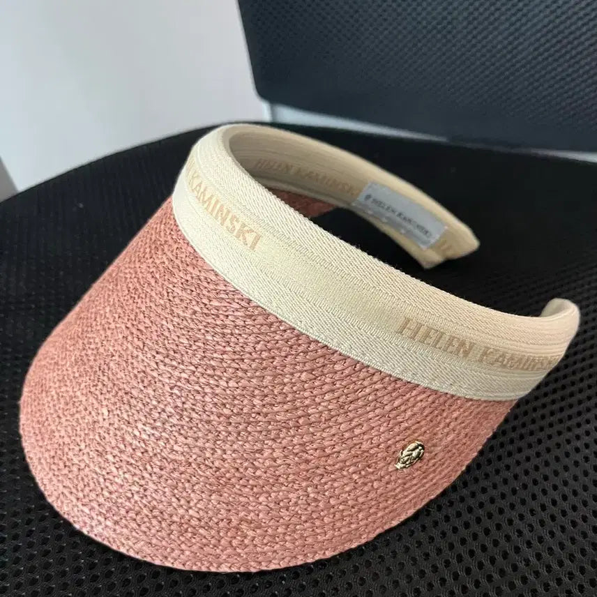 [BUNJANG] HELEN KAMINSKI Raffia Sun Visor Pink / 헬렌카민스키 라피아 썬바이저 핑크