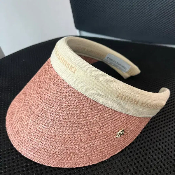 [BUNJANG] HELEN KAMINSKI Raffia Sun Visor Pink / 헬렌카민스키 라피아 썬바이저 핑크