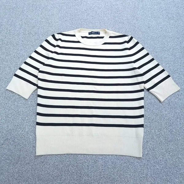 [BUNJANG] ZARA Knit Short Sleeve T-Shirt M / M 자라 반팔 니트 | 0603B08