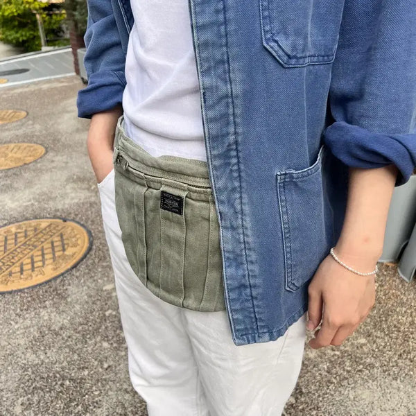 [BUNJANG] Porter Belt Bag (Washed Khaki) / PORTER-BELT BAG(Washed Khaki) 포터 벨트백