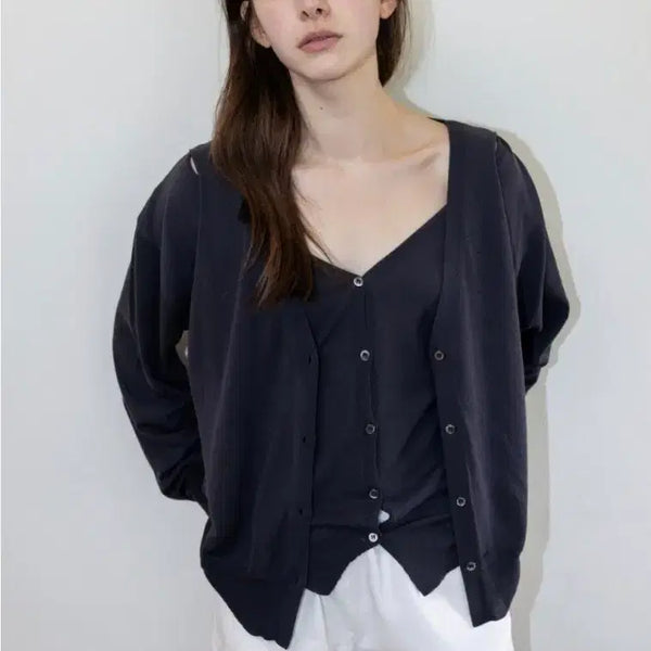 [BUNJANG] The L Even Layered Cardigan / 더릴 Even layered cardigan