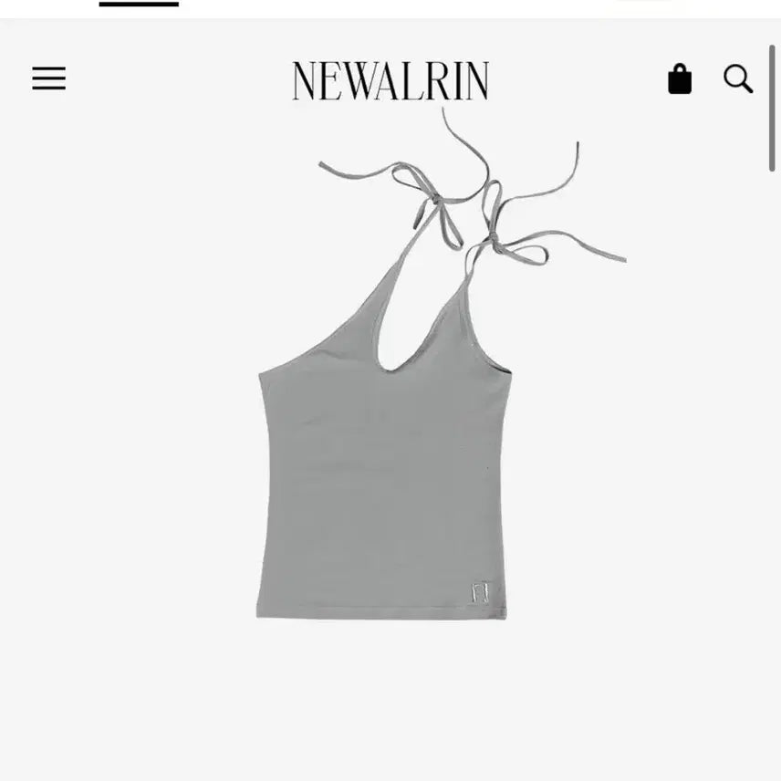 [BUNJANG] Newllyn String Sleeveless Layered Top / 뉴얼린 스트링 슬리브리스 레이어드 탑
