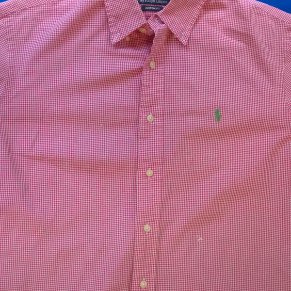 [BUNJANG] Polo Ralph Lauren Custom Fit Checkered Short Sleeve Shirt / 폴로 랄프로렌 체크 반팔 셔츠 커스텀핏