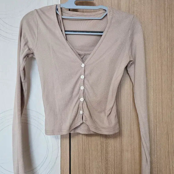 [BUNJANG] Slim Fit Sleeveless Cardigan Set / 슬림핏 나시 가디건 세트