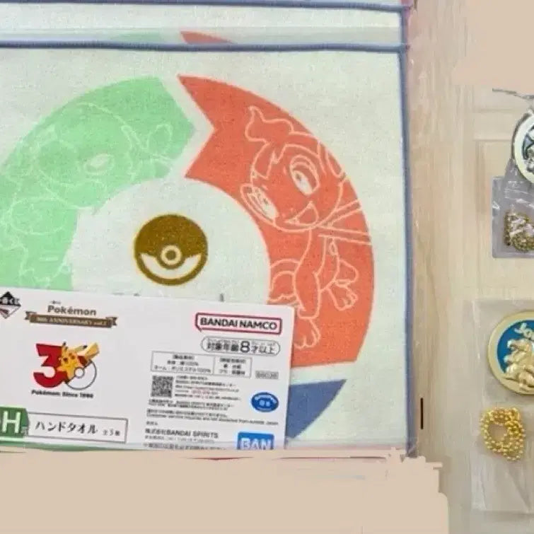 [BUNJANG] Pokemon 30th Anniversary Lottery H Prize J Prize Metal Charm / 포켓몬 30주년 쿠지 H상 J상
