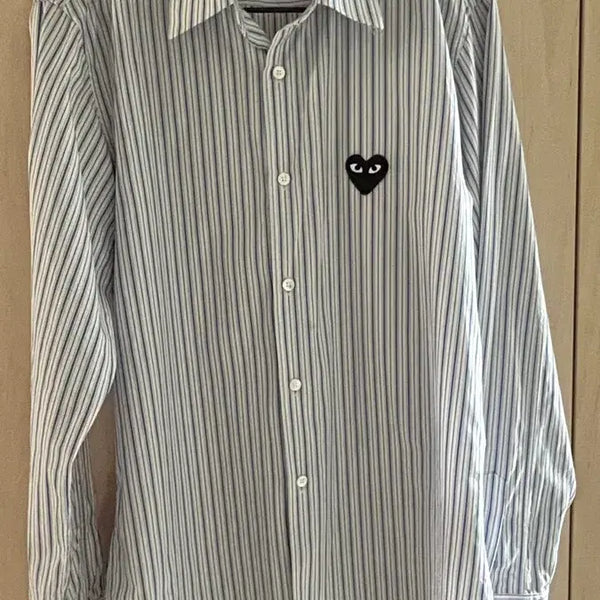 [BUNJANG] Comme des Garçons Play Striped Shirt - Size S / 꼼데가르송 플레이 스트라이프 셔츠 S