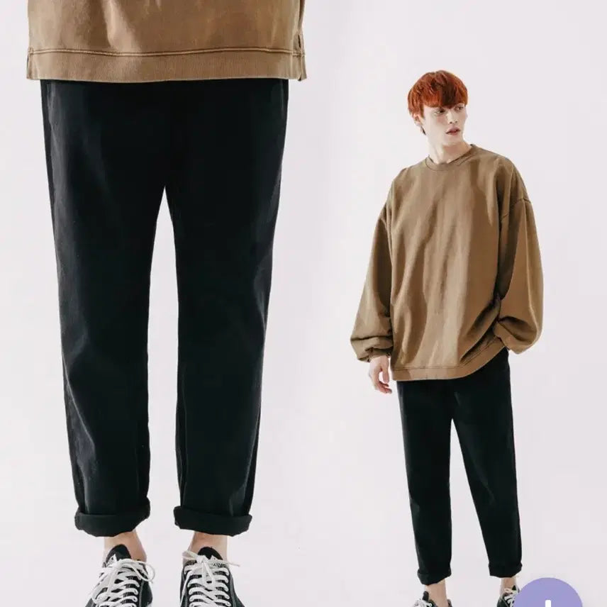 [BUNJANG] WV PROJECT Plain Cotton Bending Pants Unisex / 더블유브이프로젝트 플레인 코튼 밴딩 팬츠 남녀공용 바지 옷