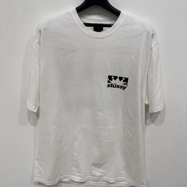 [BUNJANG] Stüssy Crown Logo Cotton T-Shirt / [L] 스투시 크라운 로고 코튼 티셔츠