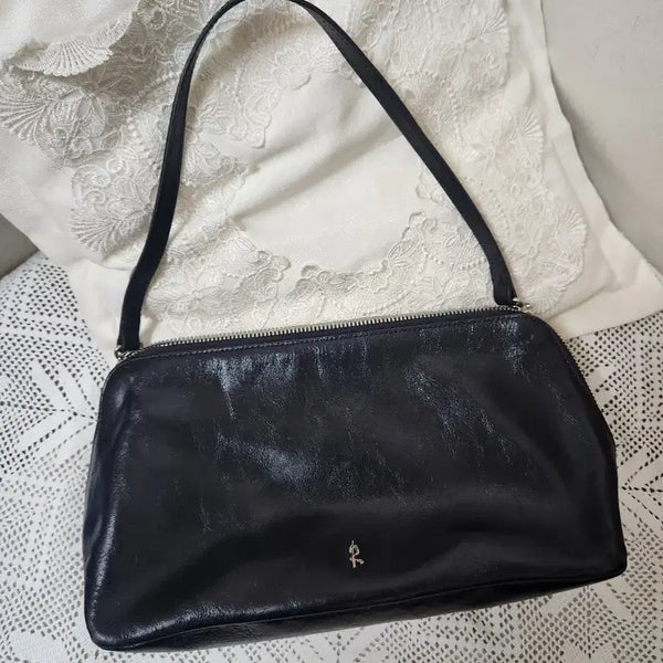 [BUNJANG] Rookie Bird Black Leather Shoulder Bag / 루키버드 가죽 숄더백 블랙