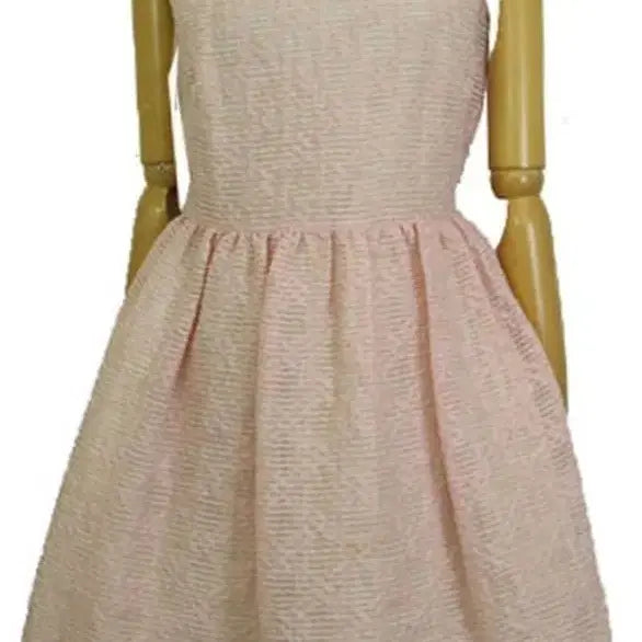 [BUNJANG] RED VALENTINO Pink Sleeveless Flare Hem Dress / RED VALENTINO 레드발렌티노 발렌티노 명품의류 명품원피스 수입의